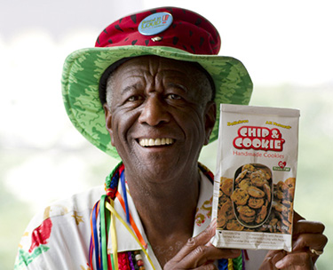 Wally Amos was the first black talent agent and an entrepreneur who founded Famous Amos cookies.