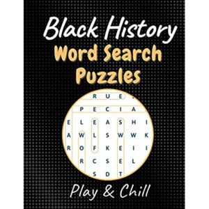 Black History Word Search Puzzle