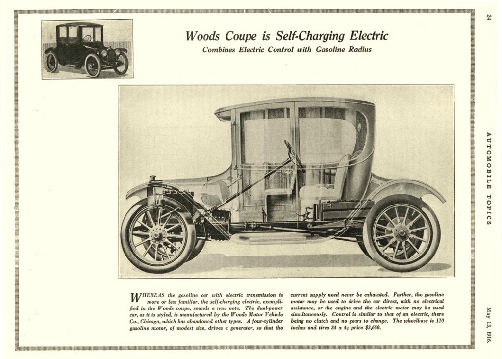 Picture of an electric part from a car that woods invented.