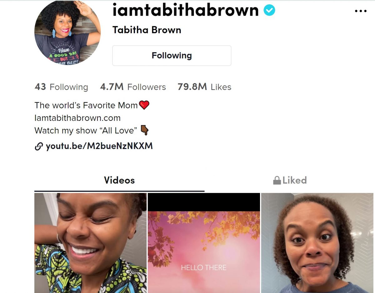 How The Vegan TikTok Star, Tabitha Brown Became "America's Mom Best Of 2021